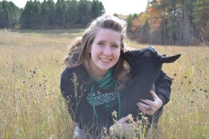 Abby and goat